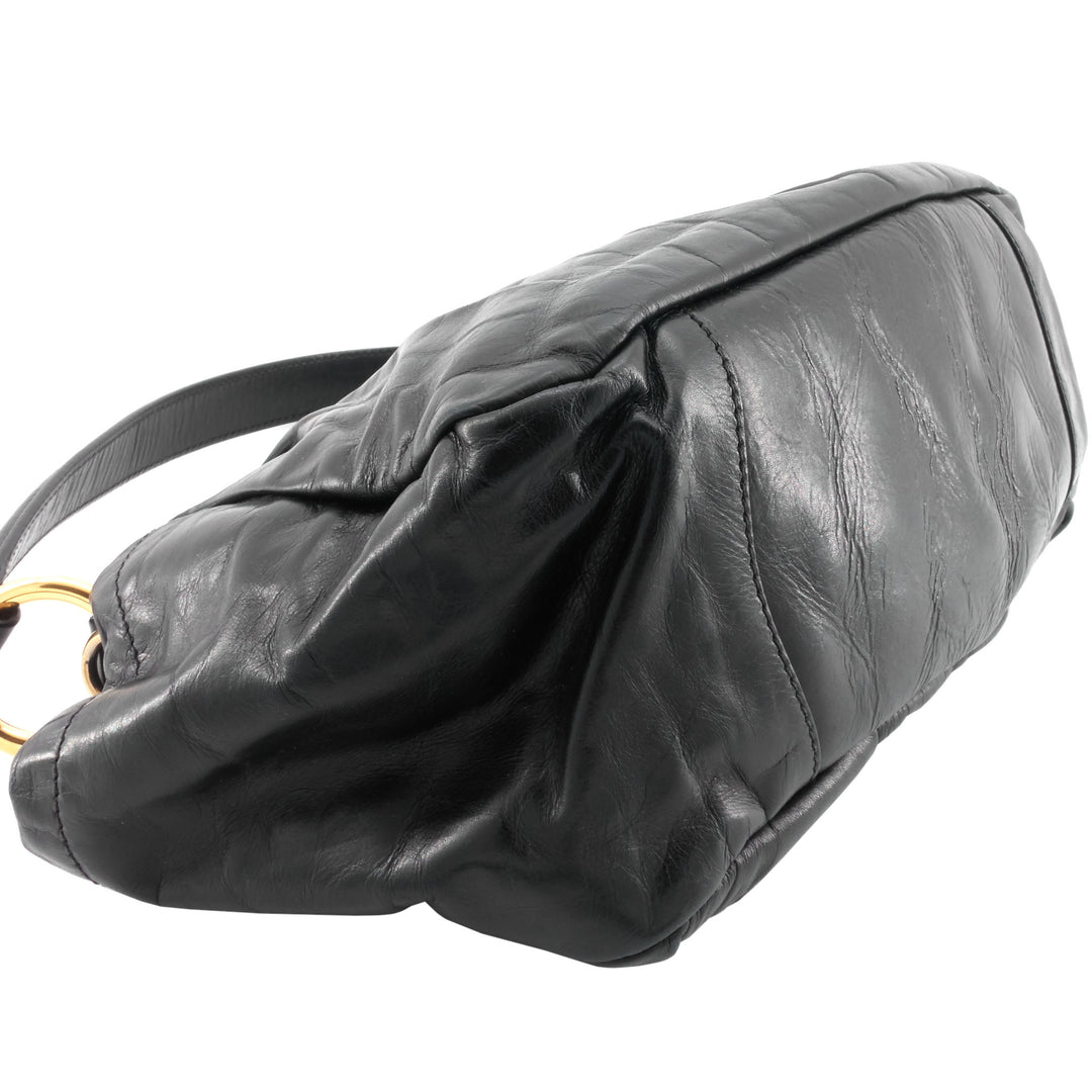 Dressy New Look Nappa Leather Shoulder Bag