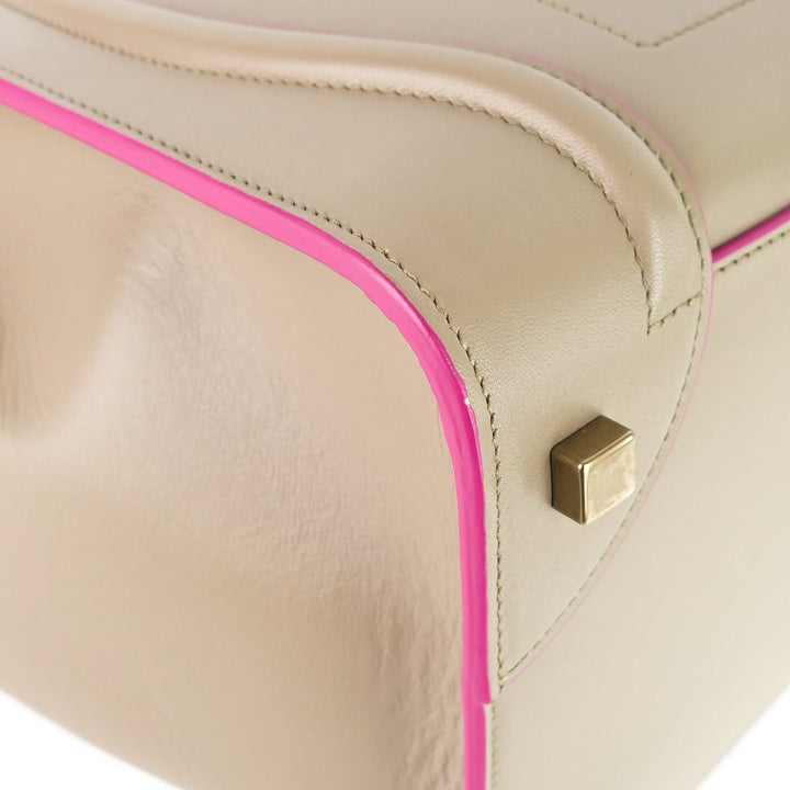 luggage mini calfskin leather handbag