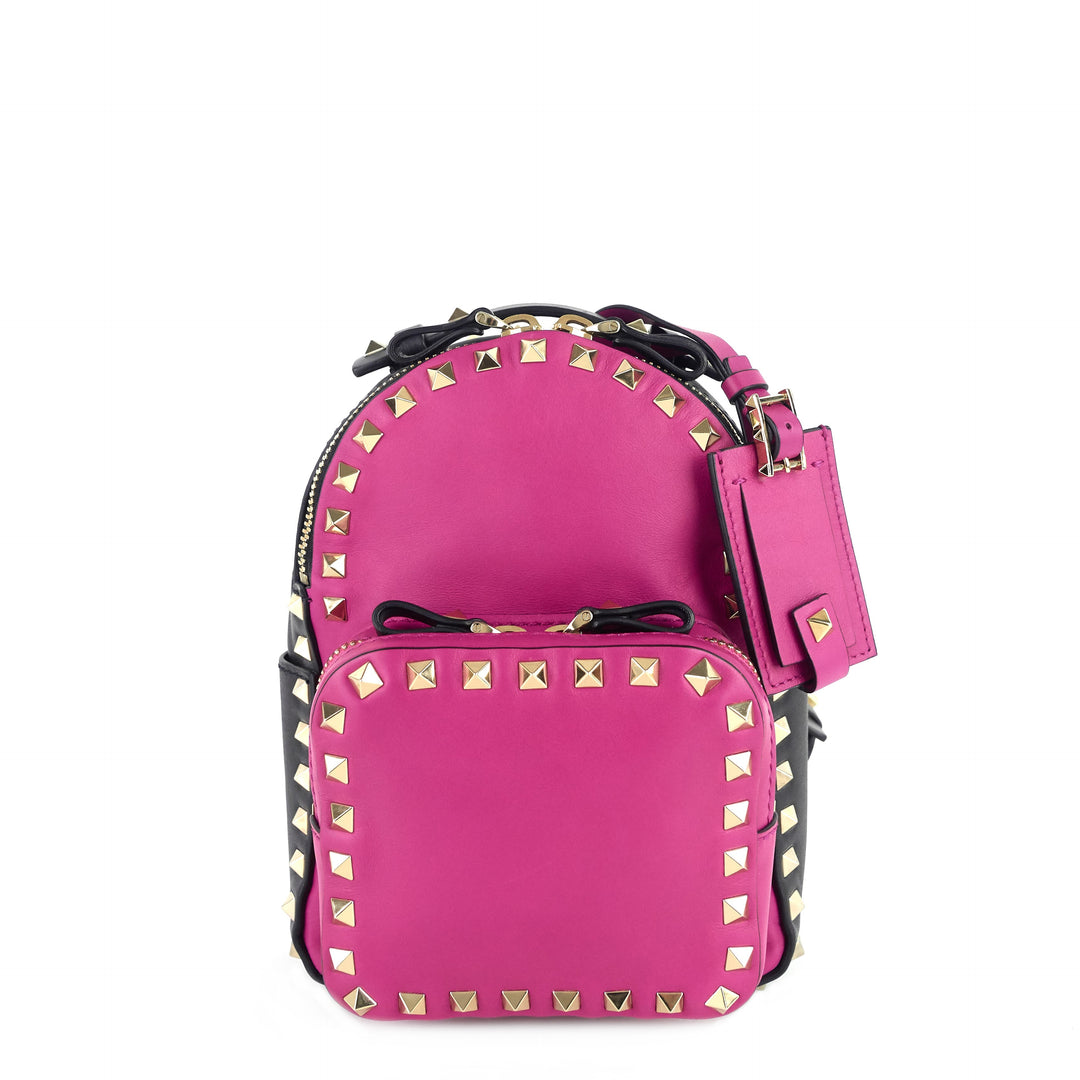 rockstud mini leather backpack bag