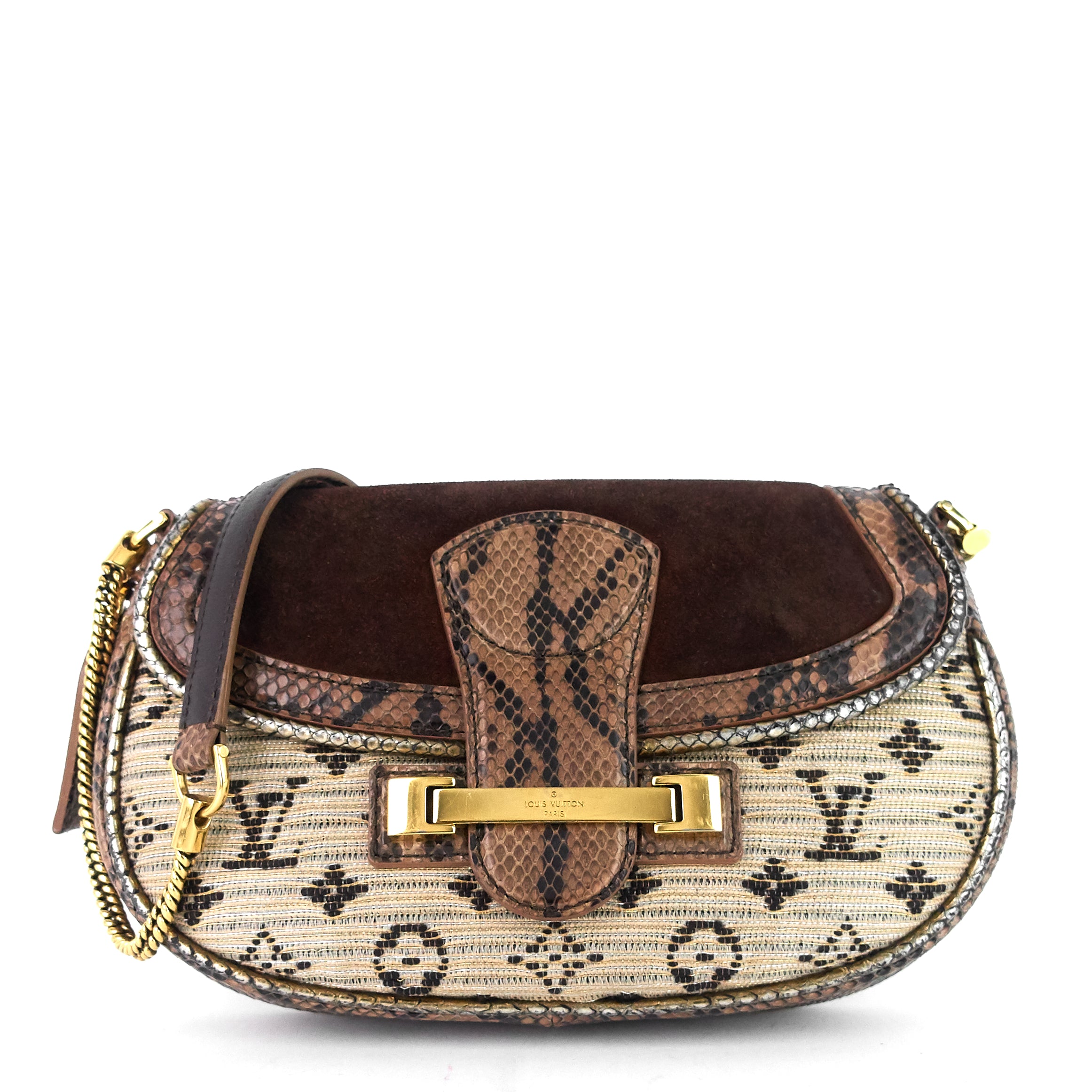 Louis Vuitton Vintage - Levant Python Bag - Brown - Leather