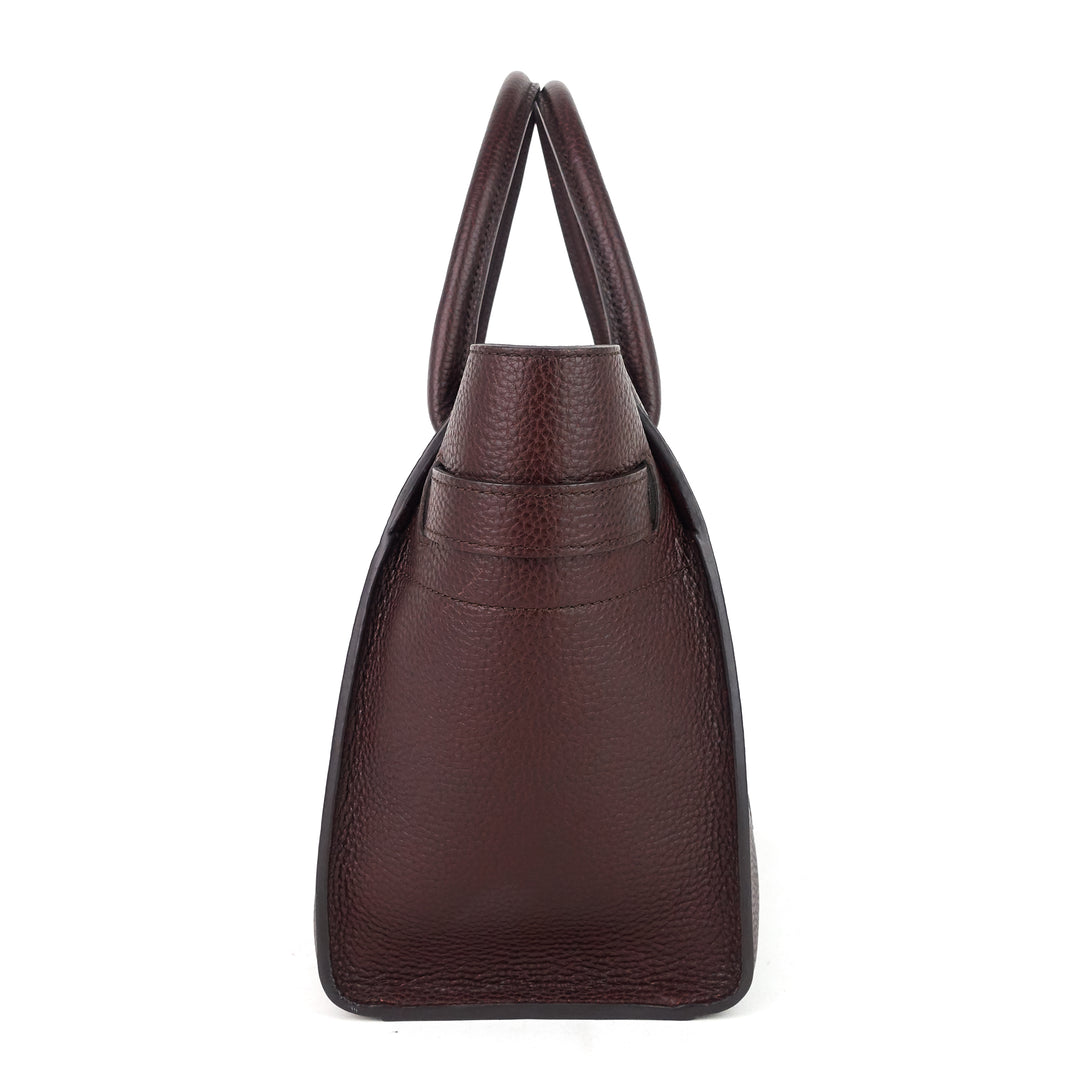 mulberry small bayswater zipped natural grain leather bag