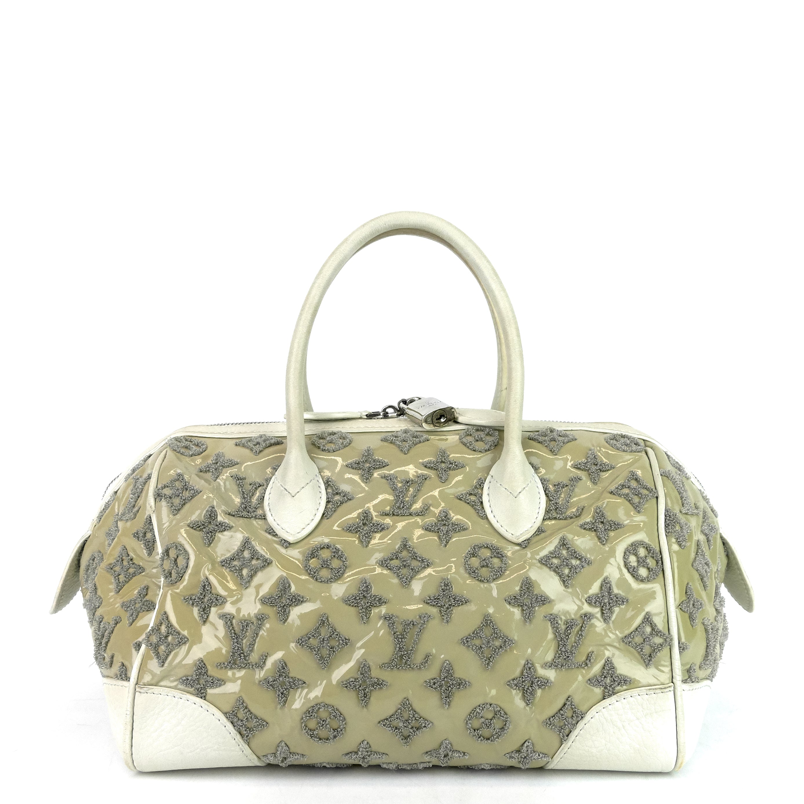 Louis Vuitton Rose Monogram Limited Edition Speedy Bouclettes Round Bag at  1stDibs
