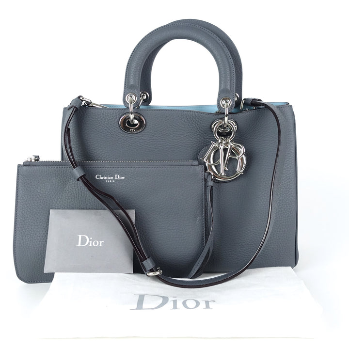 diorissimo medium calf leather bag with pouch