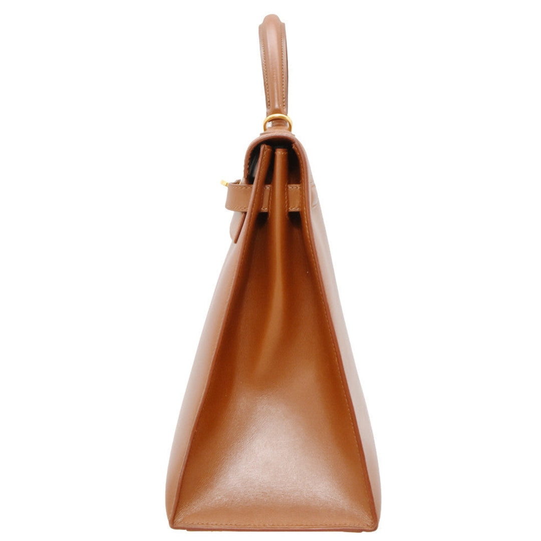 Kelly 35 Noisette Sellier Handbag