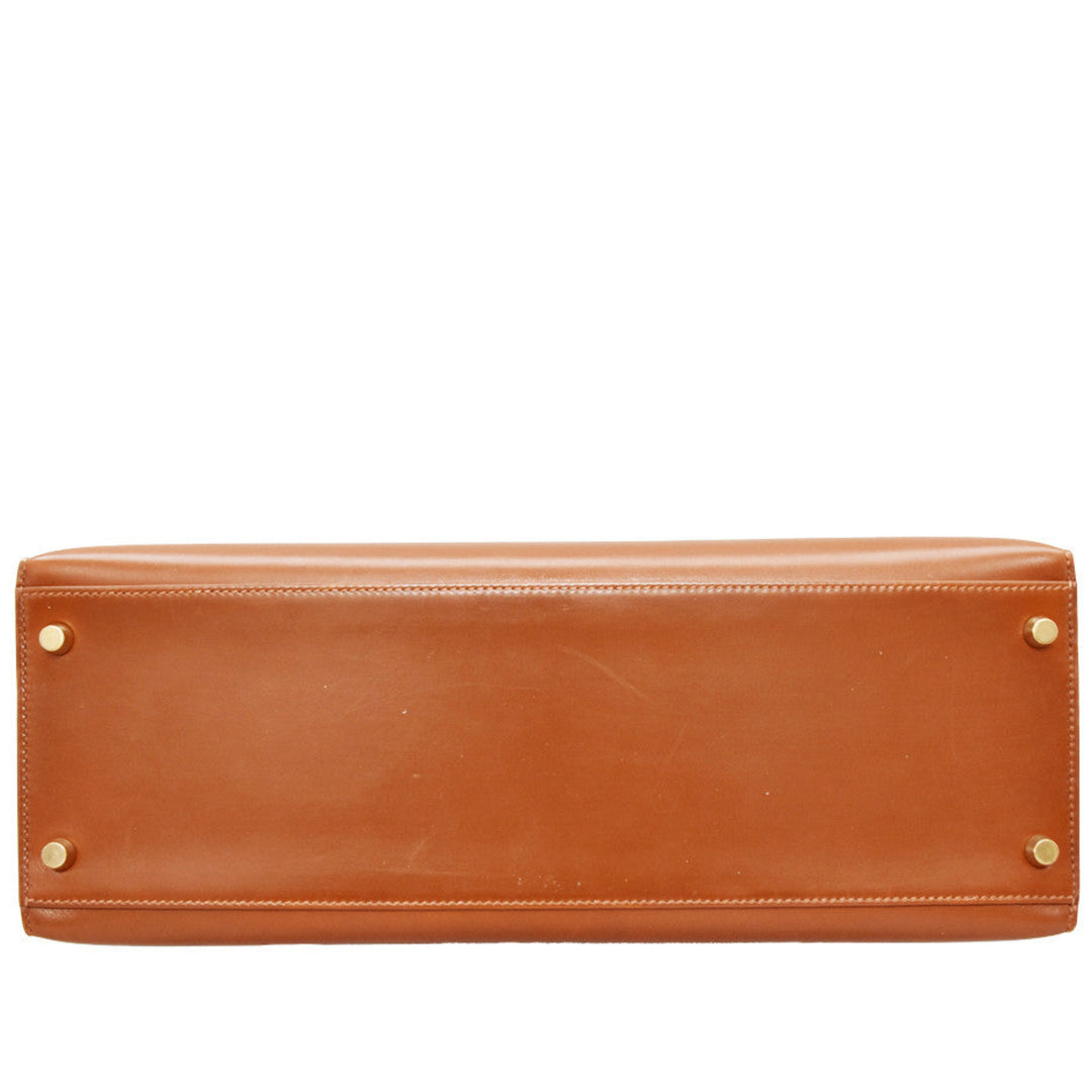 Kelly 35 Noisette Sellier Handbag