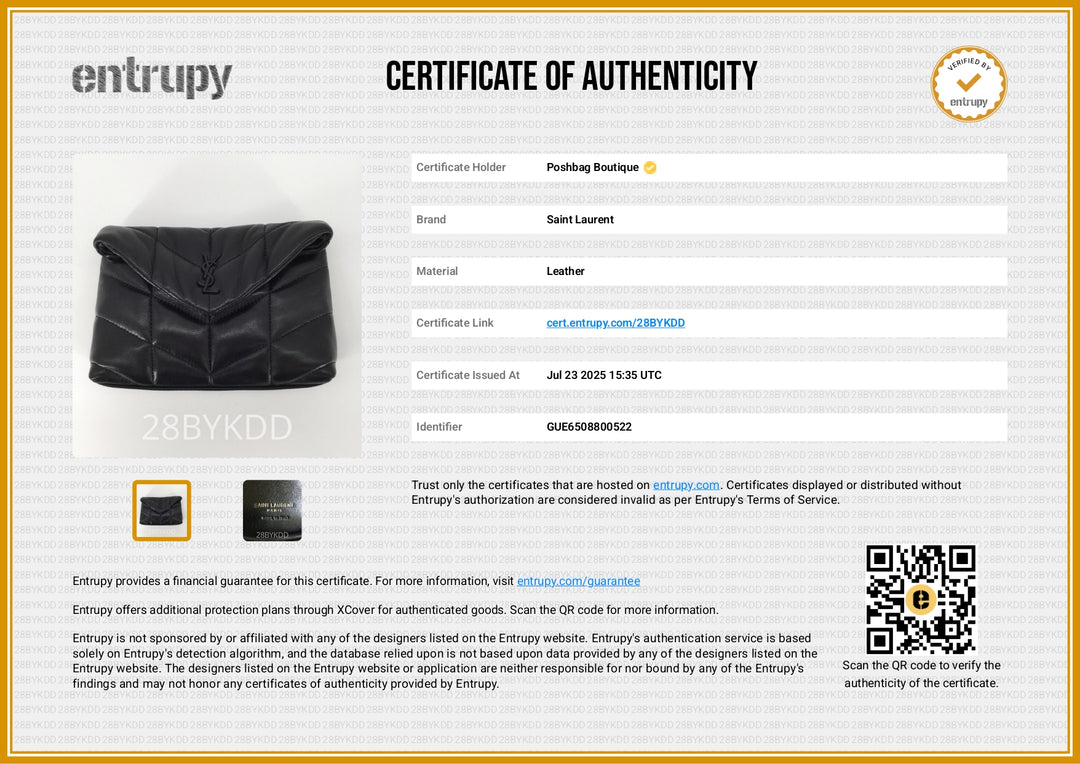 Lou Puffer Small Lambskin Leather Clutch Bag