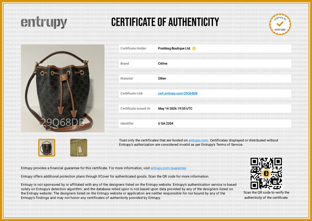 Clara Triomphe Canvas and Leather Bucket Bag