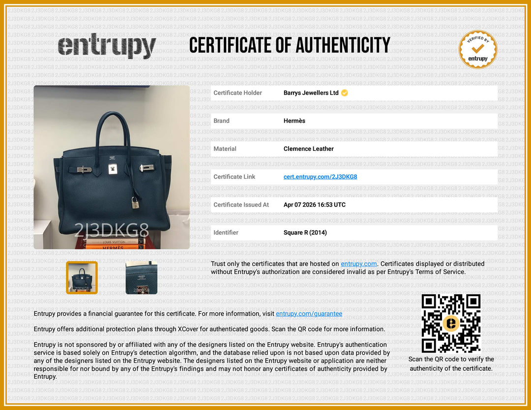 Birkin 35 Clemence Leather in Colvert With Palladium Hardware