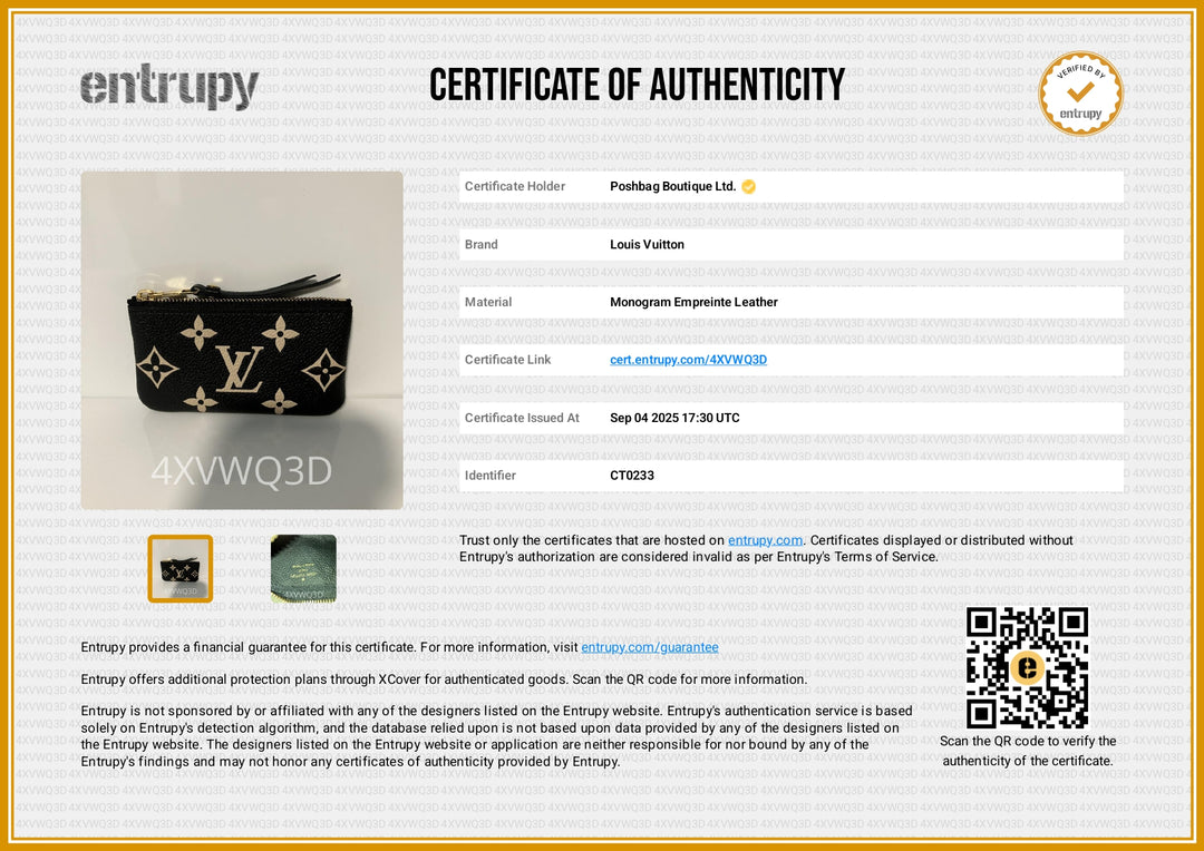 Monogram Empreinte Leather Bicolour Key Pouch