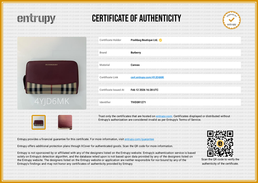 Burberry Elmore House Check Zip Around Wallet