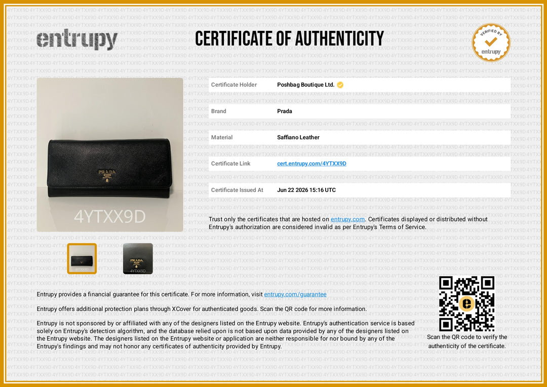 Continental Saffiano Leather Wallet on Chain