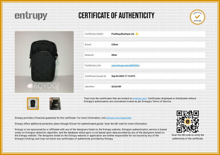 Triomphe Canvas Mini Pocket Messenger Bag