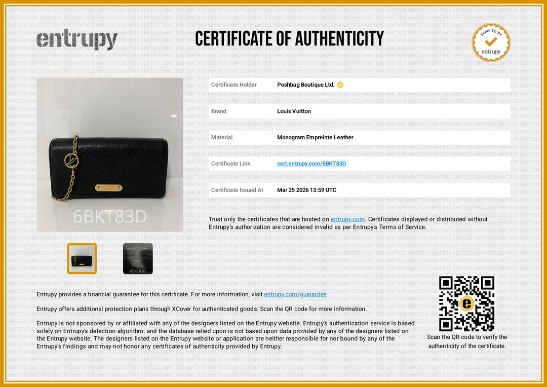 Lily Empreinte Leather Wallet on Chain