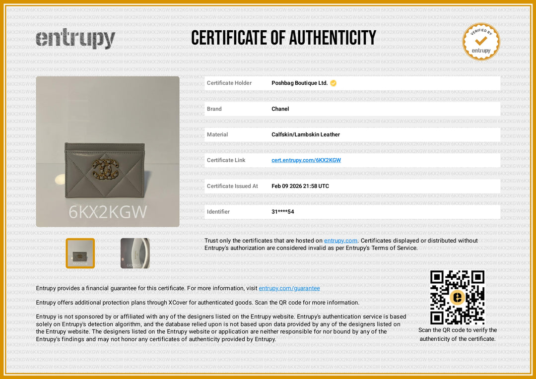 19 Lambskin Leather Card Holder