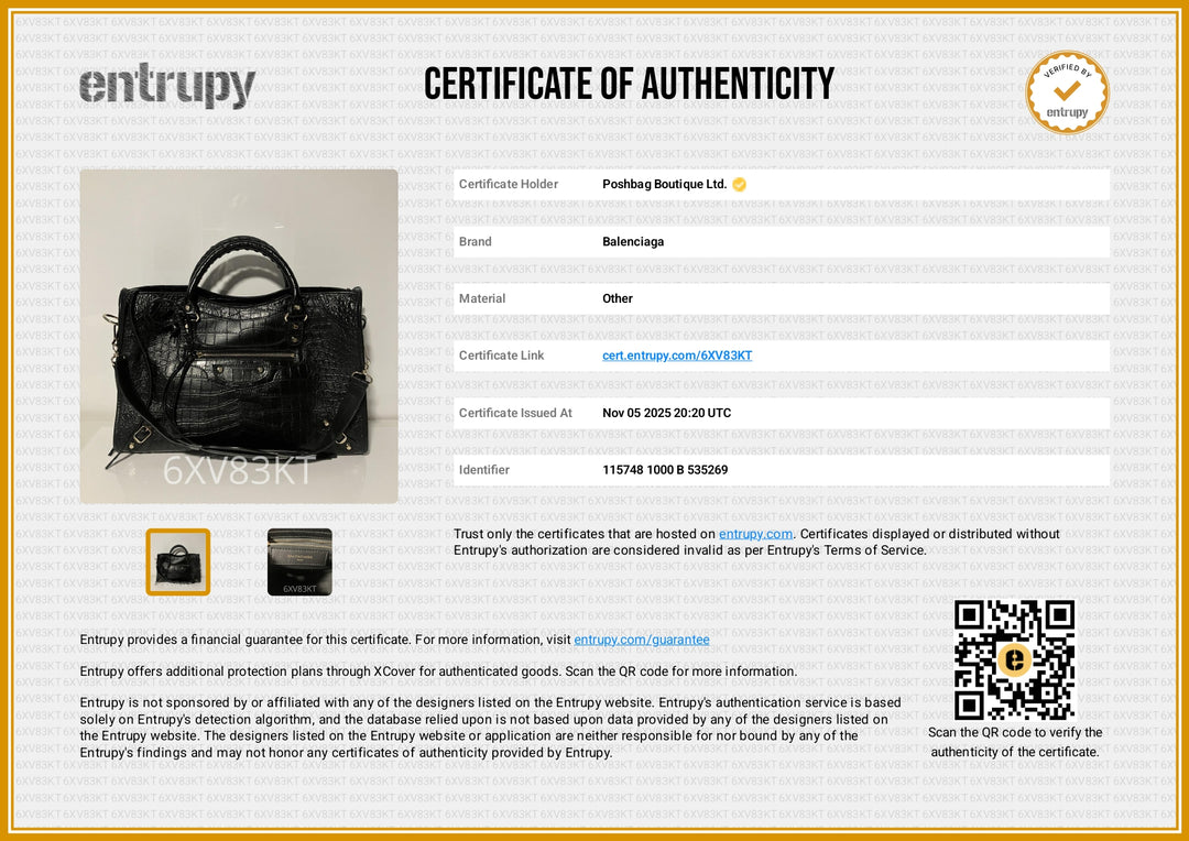 Classic City Croc-Embossed Agneau Leather Bag