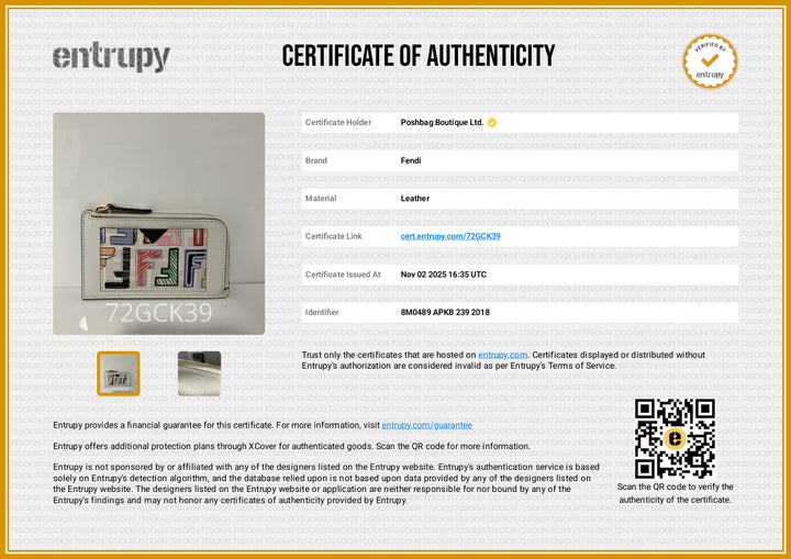 Zucca Spalmatti Zip Around Card Holder