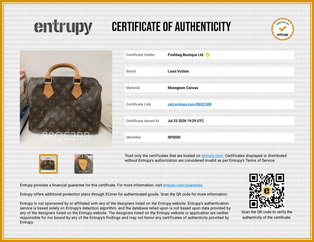 Vintage Monogram Speedy 25