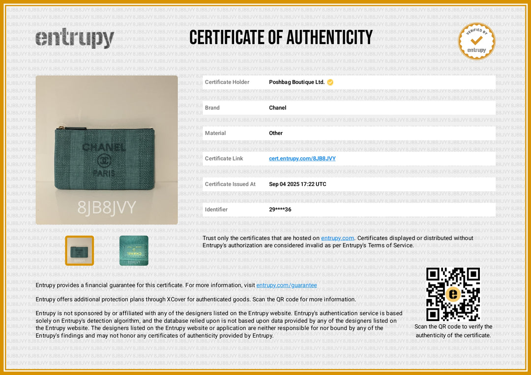 Deauville Straw Raffia Cosmetic Pouch