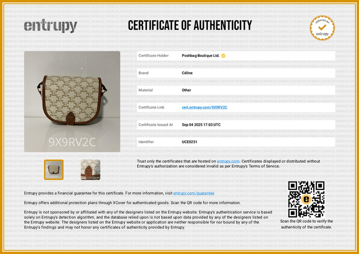 Triomphe Coated Canvas Medium Folco Bag