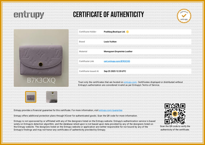 Rosalie Monogram Empreinte Leather Coin Purse