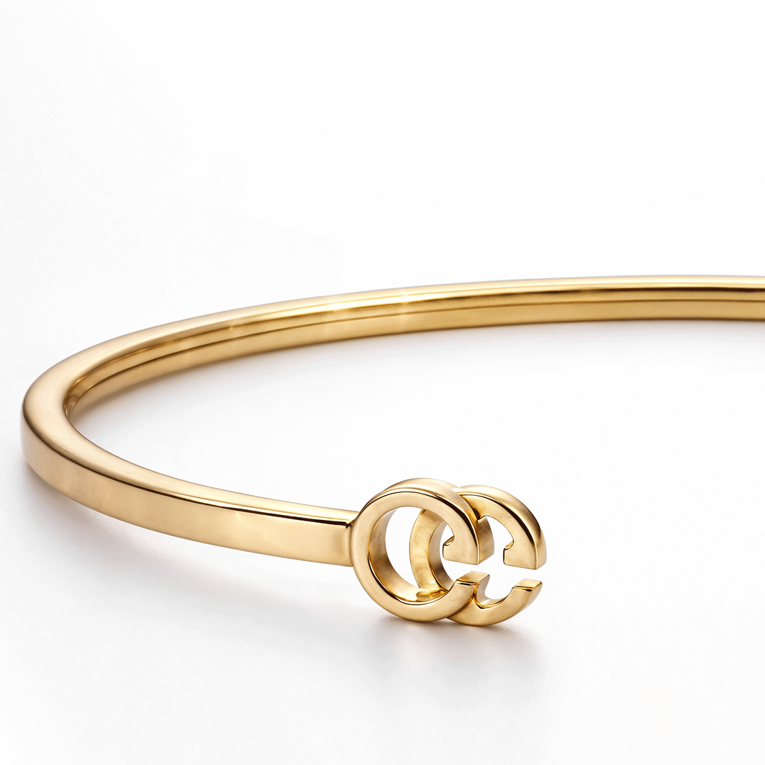 18kt Yellow Gold GG Gold Bangle