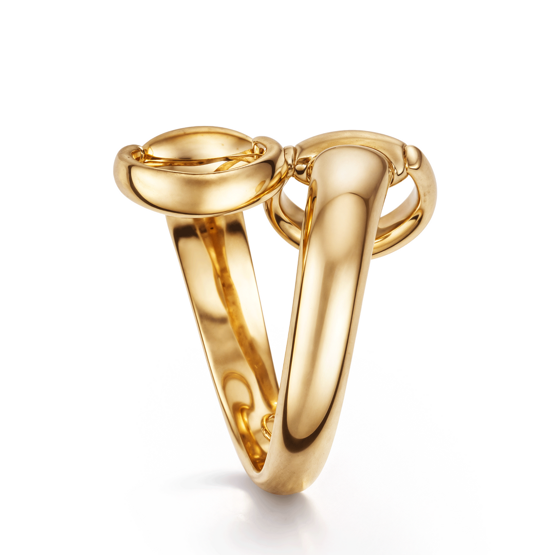 Gucci Horsebit 18kt Yellow Gold Ring