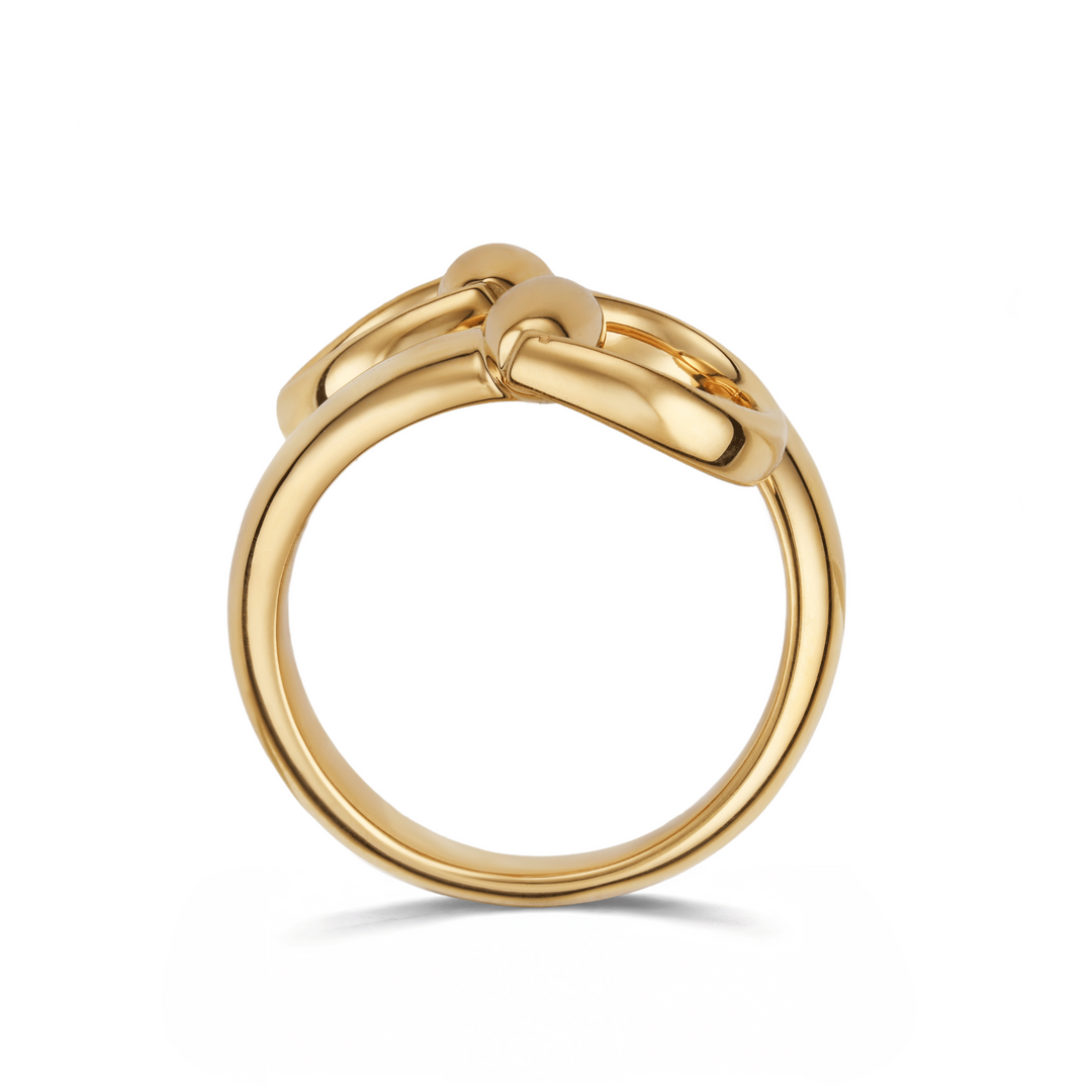 Gucci Horsebit 18kt Yellow Gold Ring