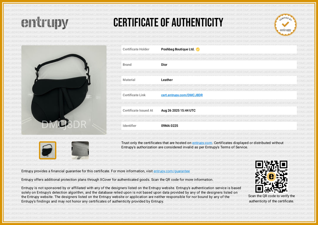 Saddle with Strap Calfskin Leather Bag