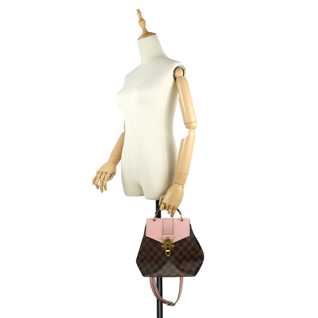 louis vuitton clapton backpack magnolia Louis Vuitton Clapton Damier Ebene Canvas Backpack Bag – Poshbag Boutique