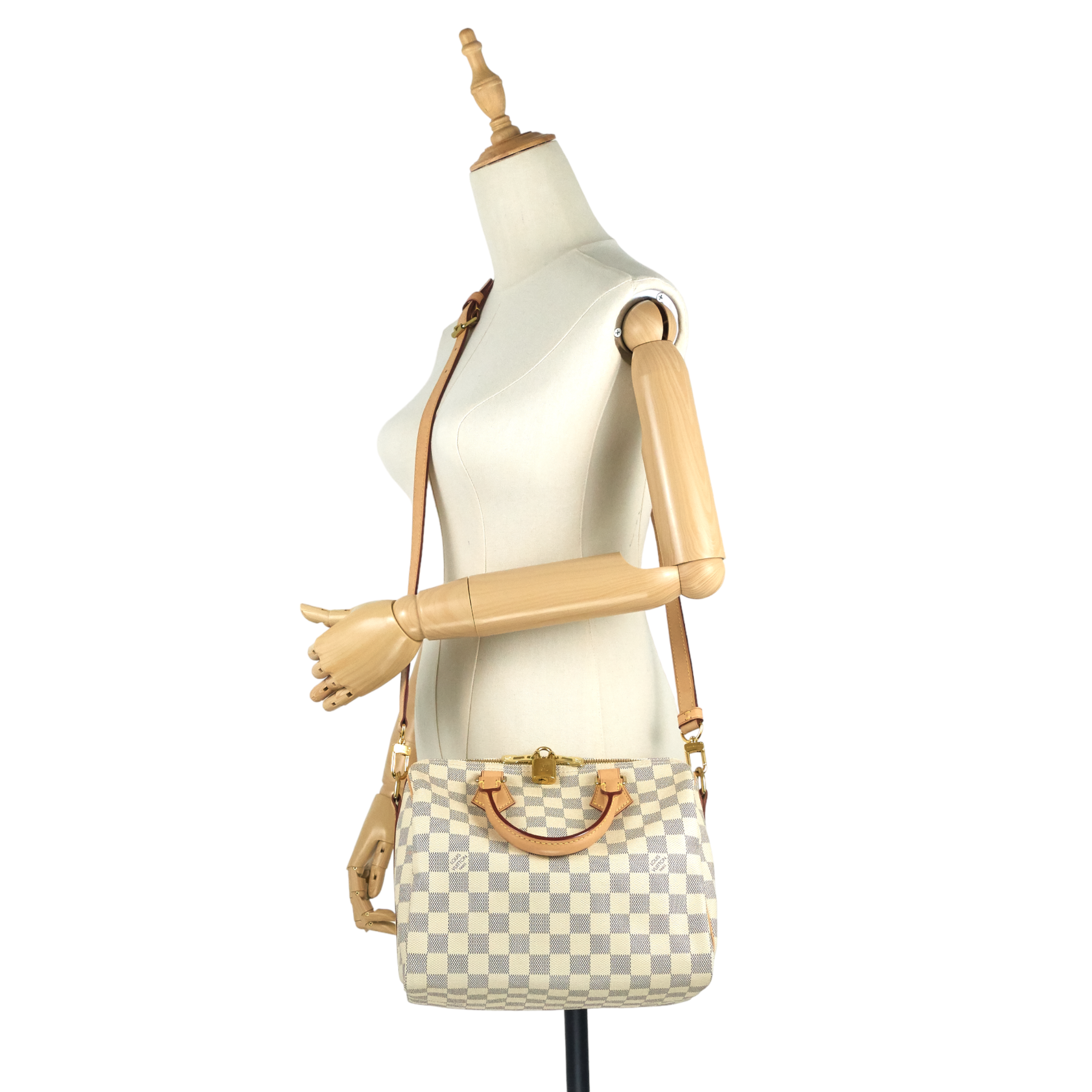 Speedy Bandoulière 25 Damier Azur Canvas Bag – Poshbag Boutique