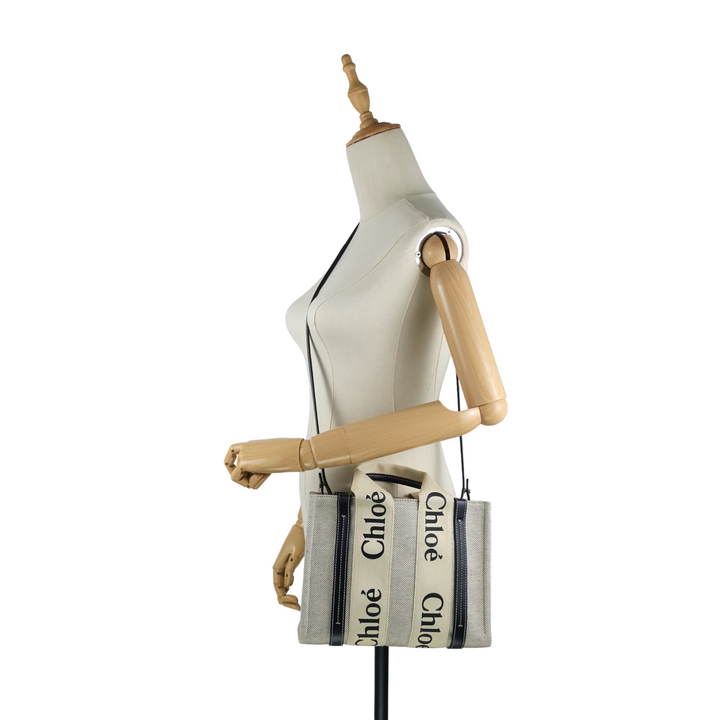 Woody Small Cotton Canvas Tote Bag