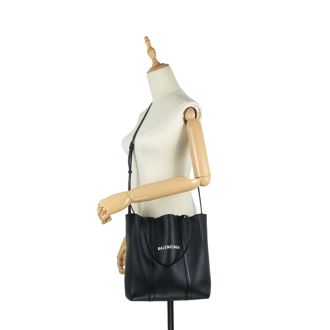 Small Everyday Calfskin Leather Tote Bag