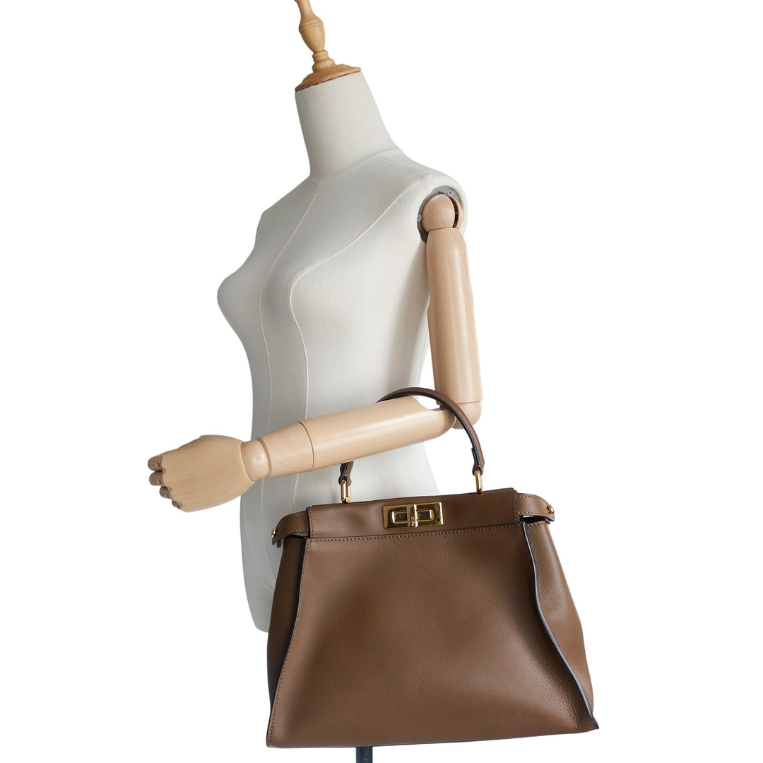 Peekaboo Medium Calfskin Leather Bag