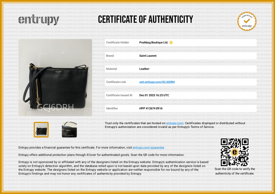 Teen Monogram Leather Crossbody Bag