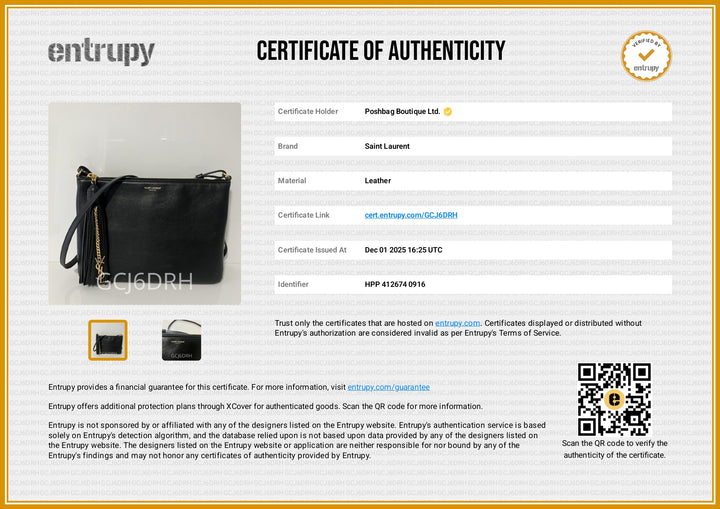 Teen Monogram Leather Crossbody Bag