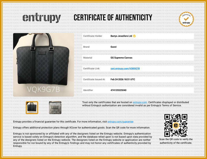 GG Blue/Black Medium Briefcase