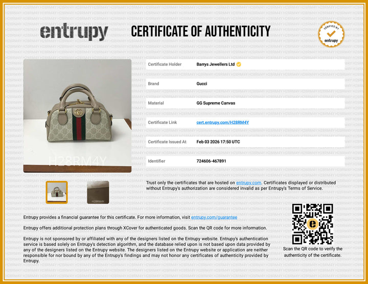 Ophidia Mini Top Handle Bowler Bag