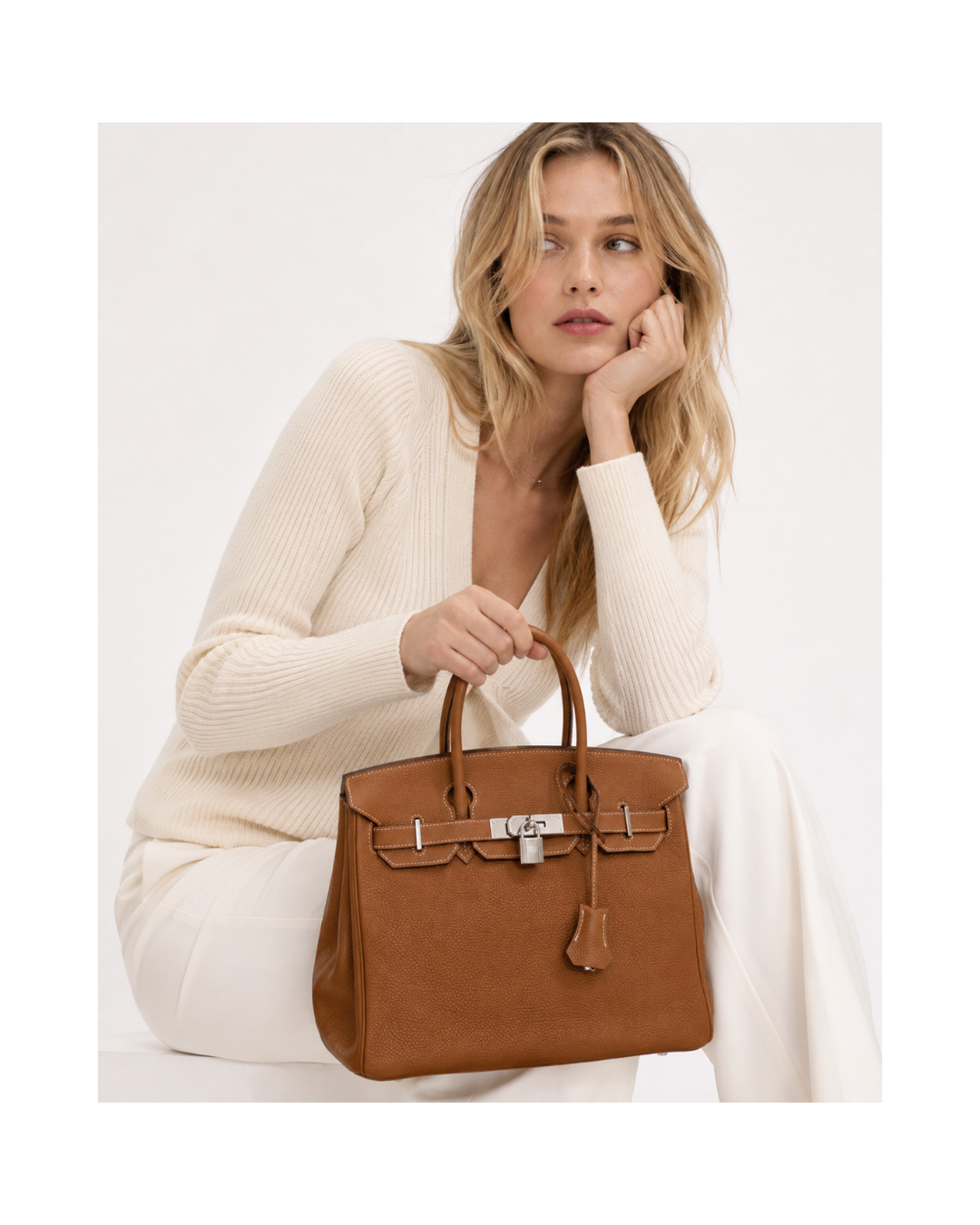 Gold Birkin 30 in Togo Leather With Palladium Hardware