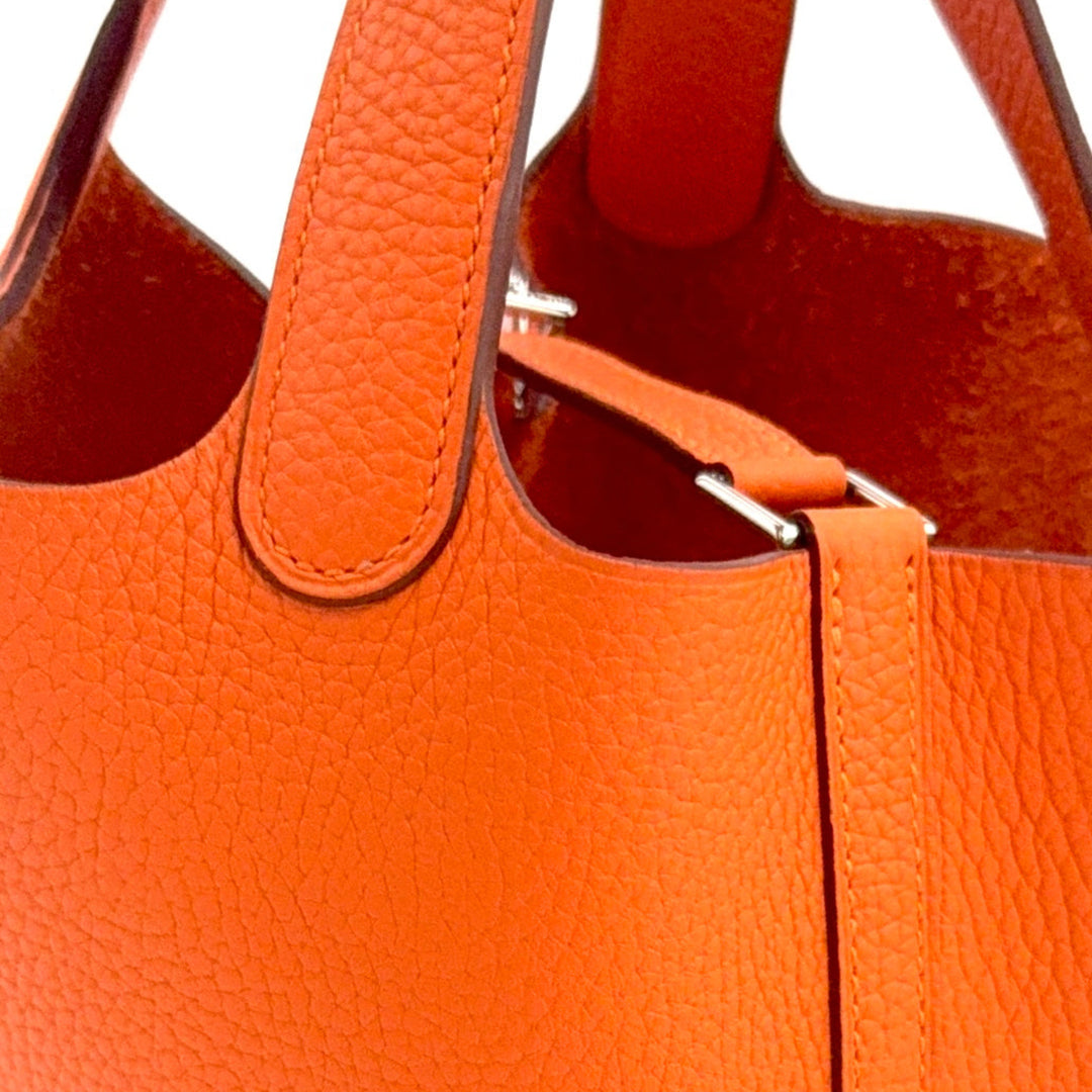 Picotin 18 Clemence Leather Bag