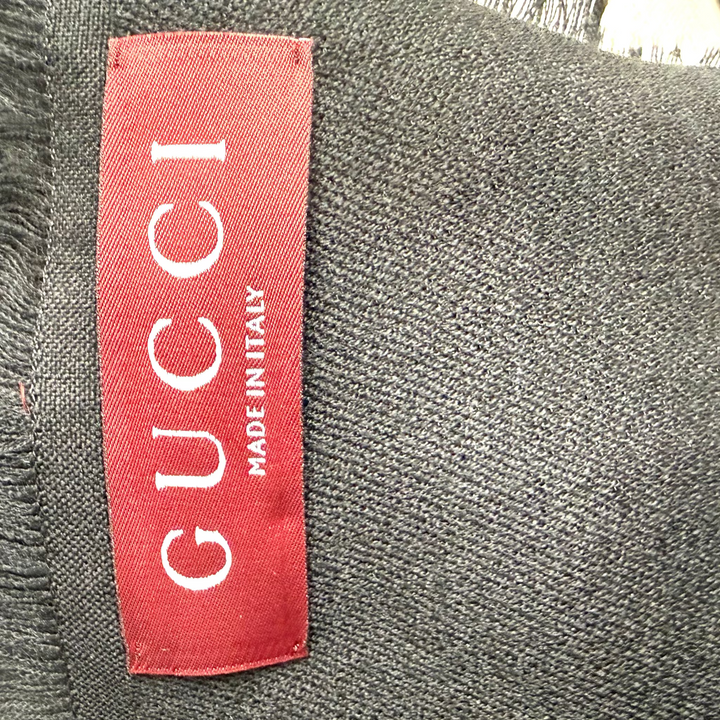 Black Silk & Wool Shawl