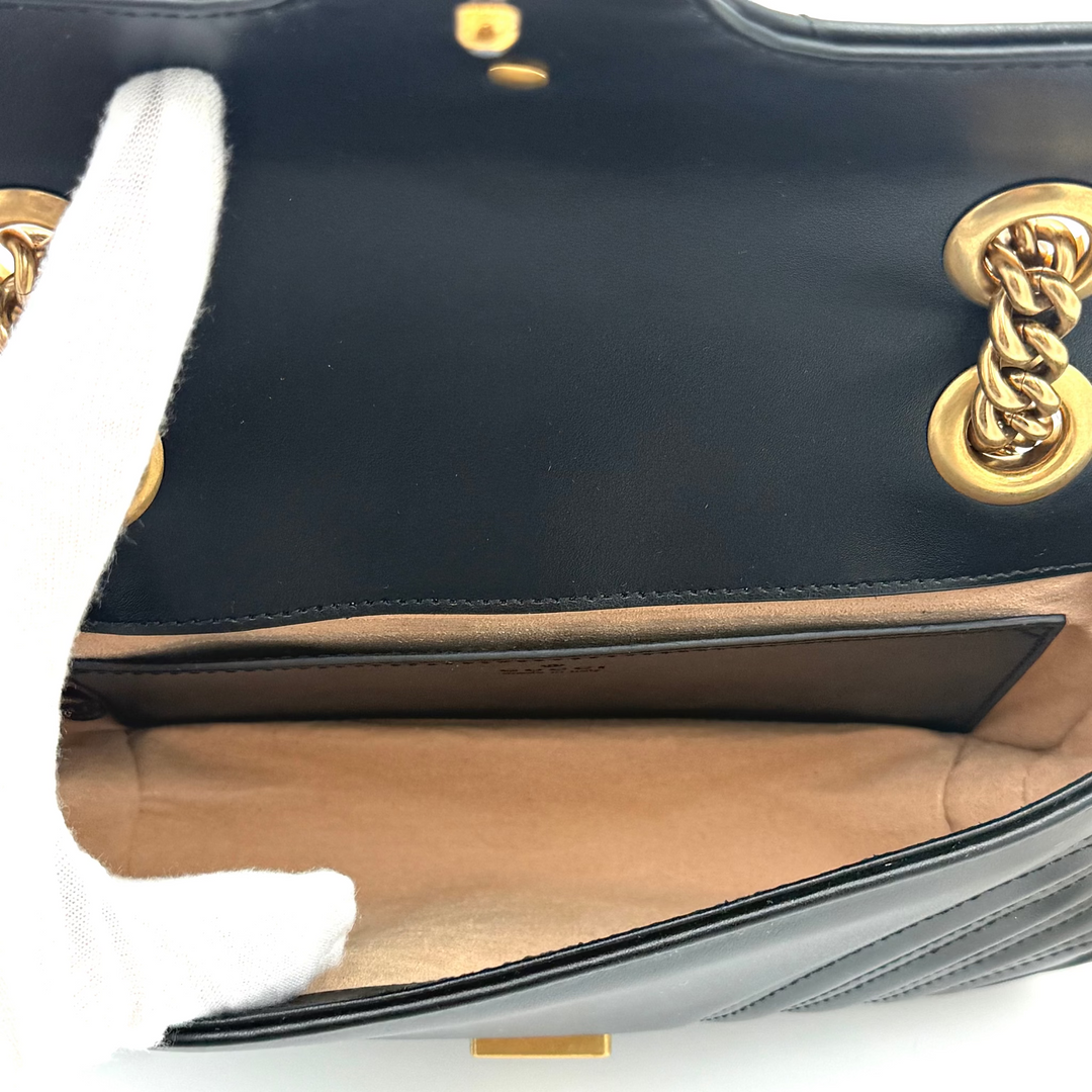 Marmont Black Leather Bag
