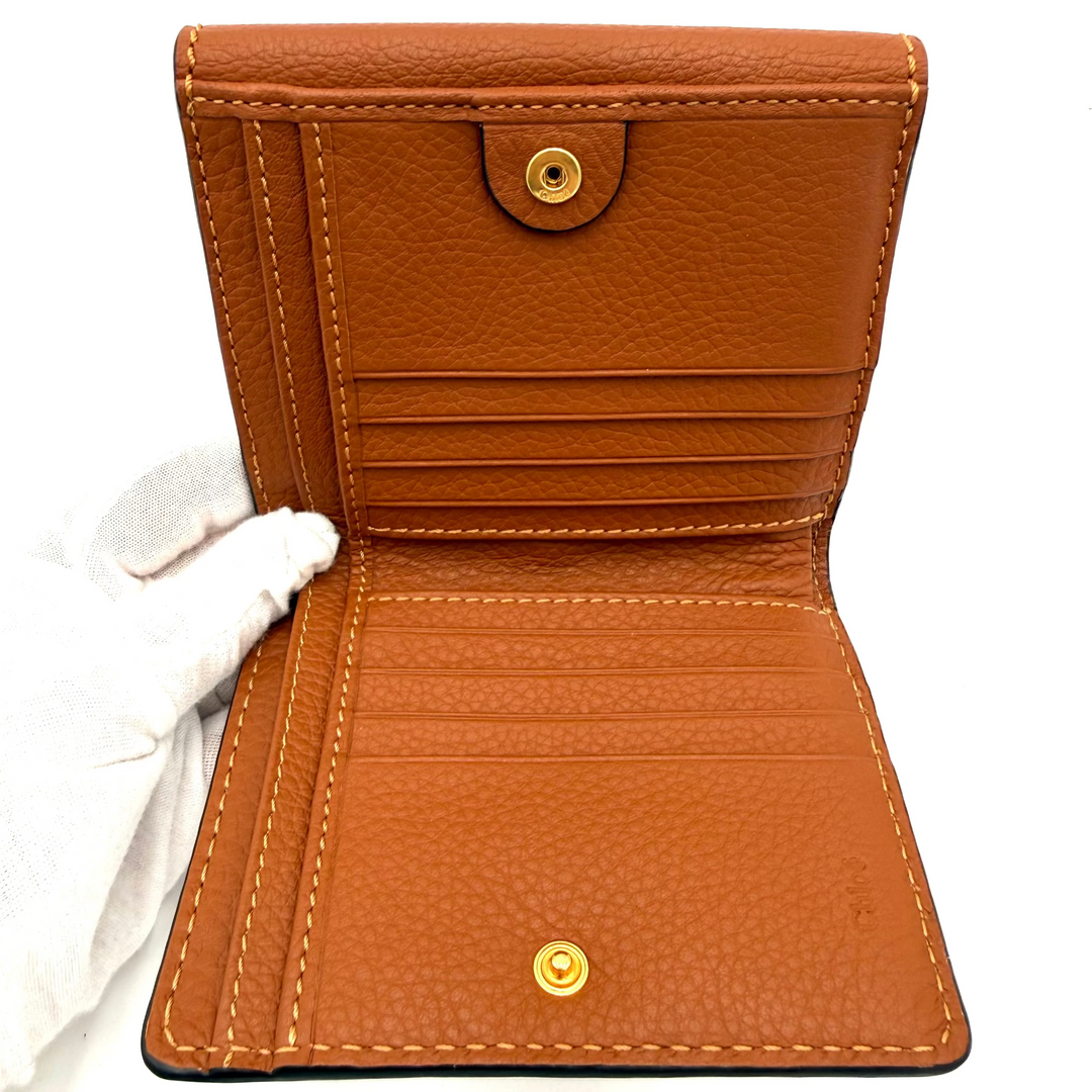 Marcie Tri-Fold Tan Leather Wallet