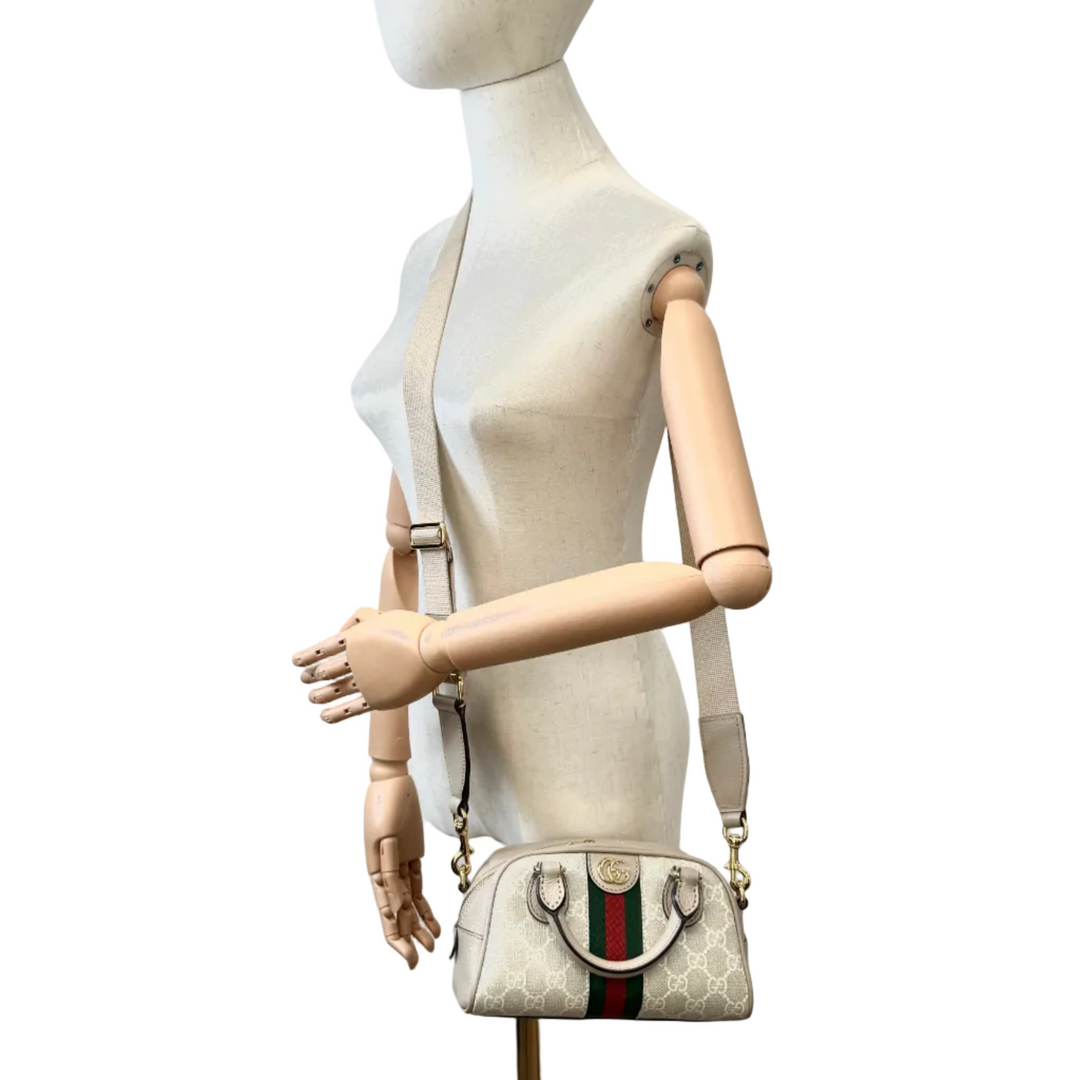 Ophidia Mini Top Handle Bowler Bag