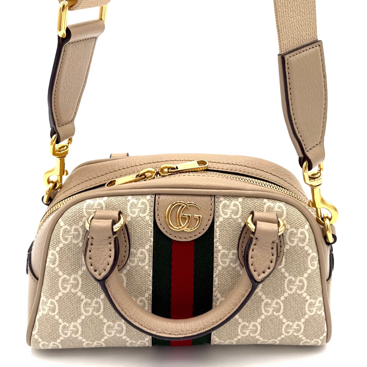 Ophidia Mini Top Handle Bowler Bag