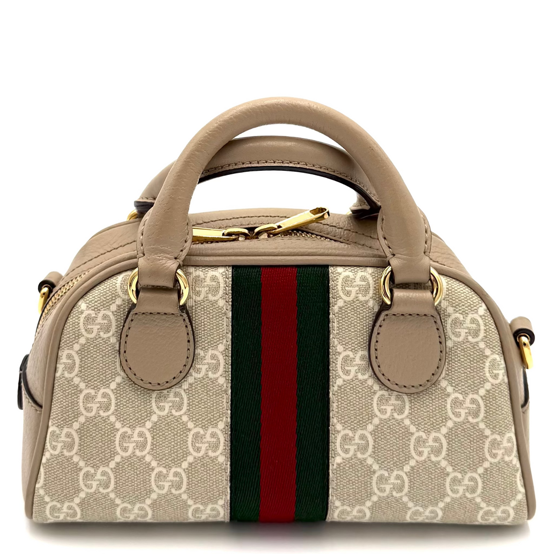 Ophidia Mini Top Handle Bowler Bag