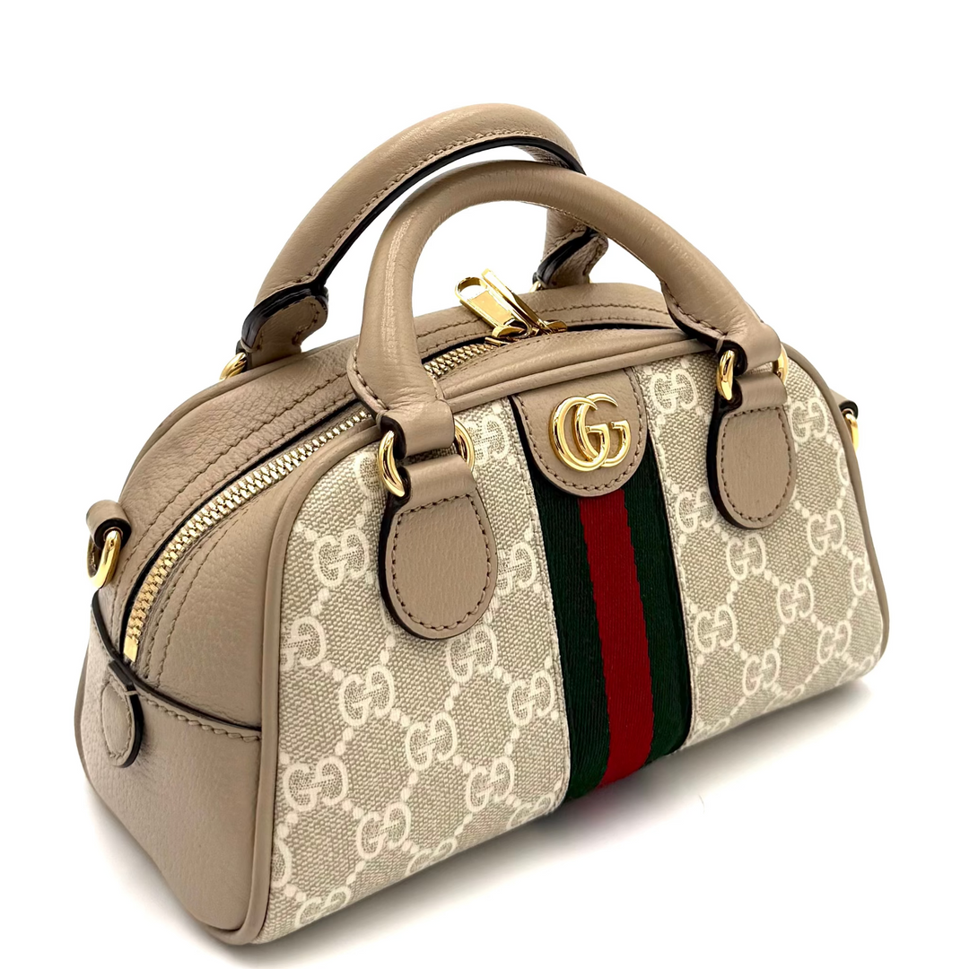 Ophidia Mini Top Handle Bowler Bag