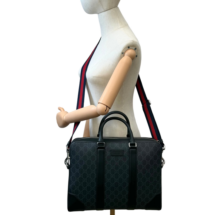 GG Blue/Black Medium Briefcase