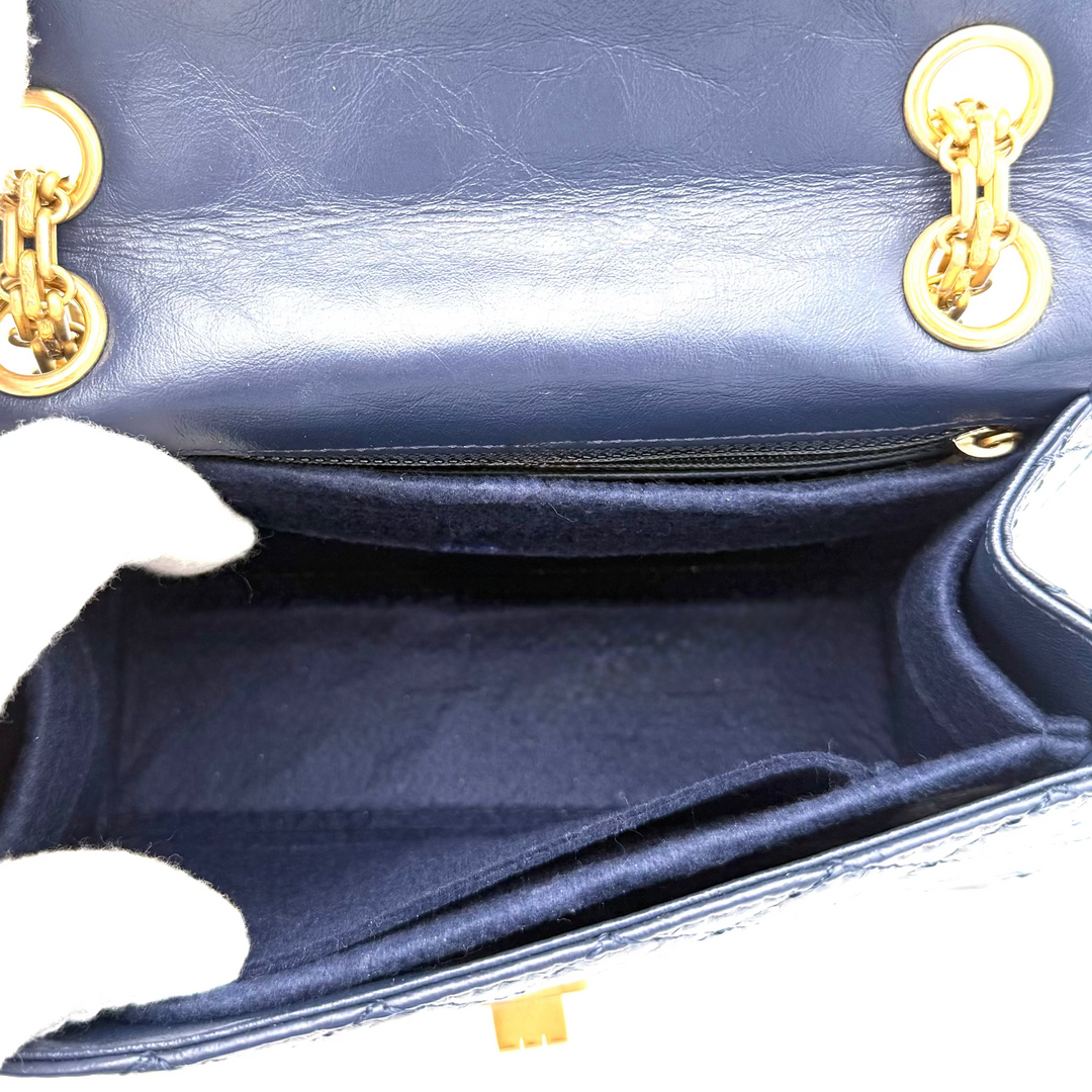 2.55 Reissue Mini Aged Calfskin Quilted Leather Bag