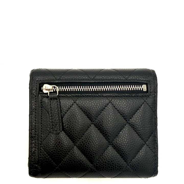 Trifold Caviar Leather Wallet