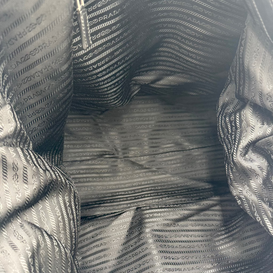 Re-Nylon And Saffiano Leather Duffle Bag